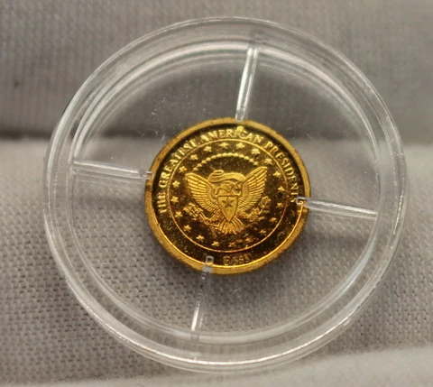 GEORGE WASHINGTON-The Greatest US Presidents-11mm-.585 Gold-American Mint-2009 Cover