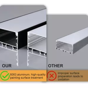 75x35mm LED Channel w/ Cover Aluminum U Shape LED Diffuser Channel for LED Strip - Picture 1 of 20