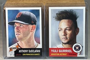 2021 TOPPS LIVING SET WEEK 41 #457 ANTHONY DESCLAFANI GIANTS #458 YULI GURRIEL - Picture 1 of 2