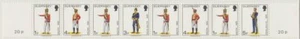 Guernsey 1974 - Guernsey Miliz - Booklet Strip of 8v - SG99a MNH - Bild 1 von 1