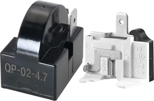 Kit Relè Avviamento Frigorifero e Protezione Sovraccarico - QP2-4R7 4,7 Ohm 1 Pin PT - Foto 1 di 12