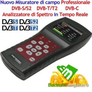 SAT FINDER MISURATORE DI CAMPO COMBO DVB-T2 DVB-S2 PARABOLA TV SCR OFFERTA STOCK - Foto 1 di 5