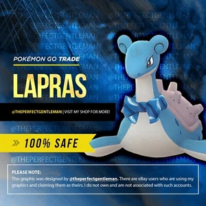 Lapras Blue Scarf Pokemon #131 GO Gen 1 Kanto - Picture 1 of 4