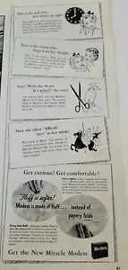 1940 Get the new miracle Modess Damenbinden Anzeige - Bild 1 von 1