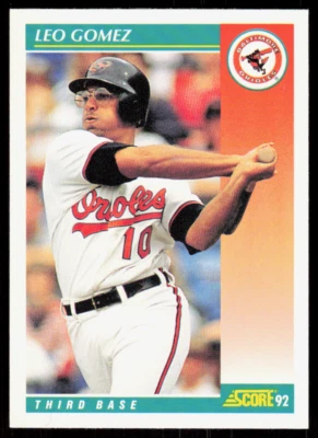 1992 Score 240 Leo Gomez Baltimore Orioles - Image 1 of 2