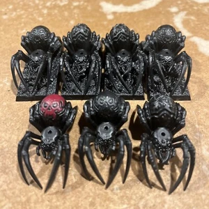Warhammer Fantasy ORCS & GOBLINS 7 Forest Goblin Spiders No Riders Primed - Picture 1 of 3