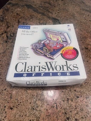 ClarisWorks Office 5.0 1997 Software Mac OS Usado CD-ROM Macintosh Foto 1 de 2