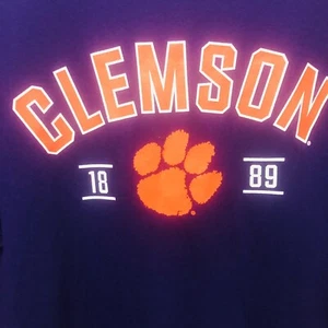 NEW Purple Clemson University Tigers Short Sleeve T-Shirt, PROEDGE Size 2XL NWT - Picture 1 of 6