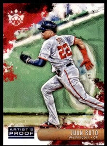 2019 Panini Diamond Kings Artist Proof #65 Juan Soto Washington Nationals