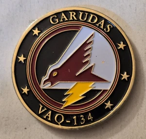 Moneda Desafío Garudas Jefe CPO Escuadrón de Ataque Electrónico de la Marina de los Estados Unidos VAQ-139 - Imagen 1 de 4