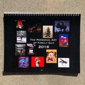 Rare Family Guy Charity Art Show 2016 “The Personal Art of Family Guy” Calendar - Picture 1 of 9