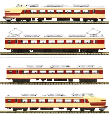 HO Gauge Tenshodo JNR 181 Series Limited Express Toki/Azusa Train Set 4-Packs H0 - Image 1 of 4