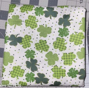 Kleeblatt Druck Stoff - Bild 1 von 1