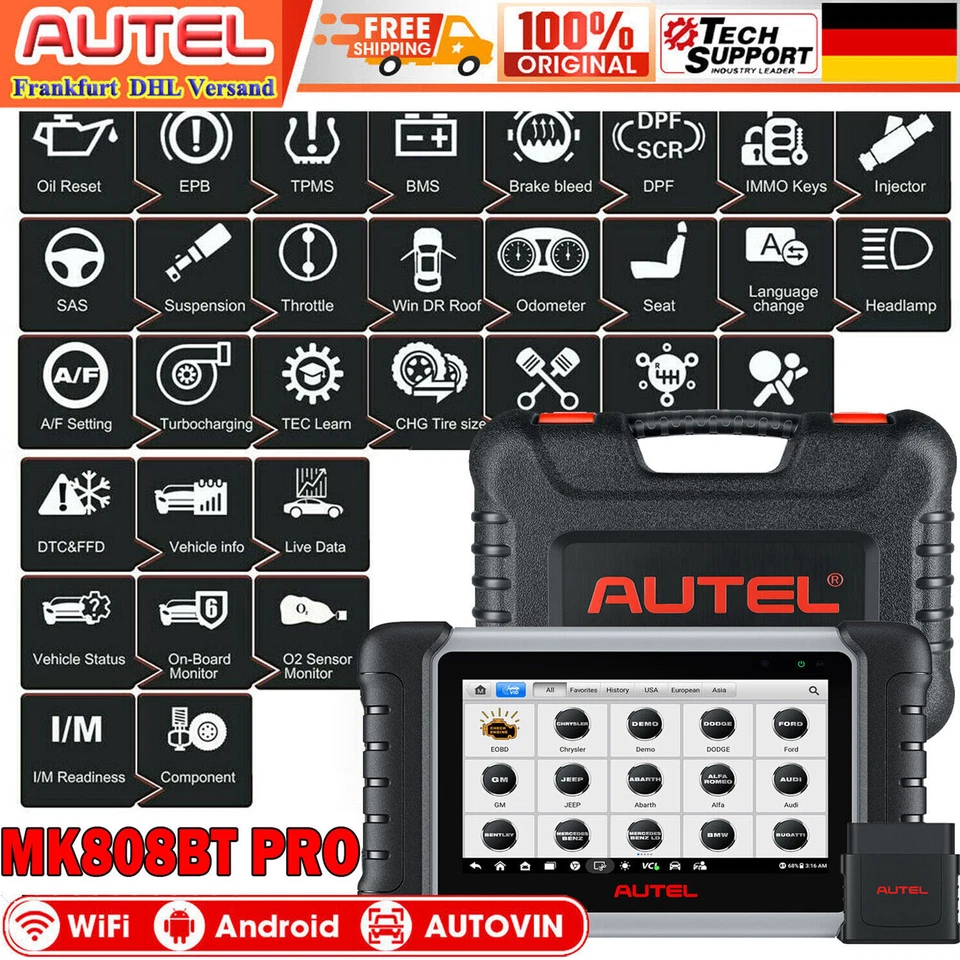 Autel MaxiCOM MK808BT OBD2 KFZ Diagnosegerät