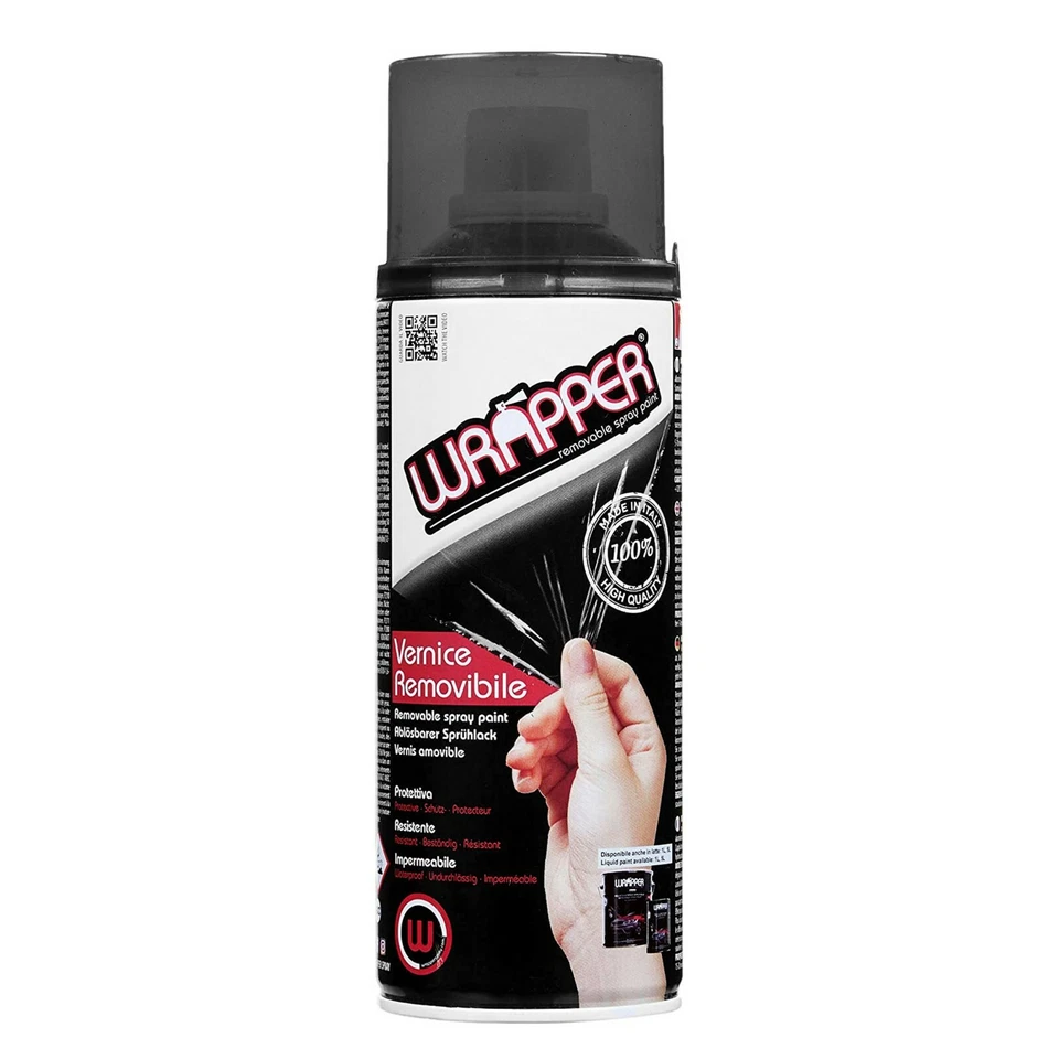 Wrapper Spray Vernice Removibile Oscurante Fanali Nero Fumè - Imagen 1 de 4