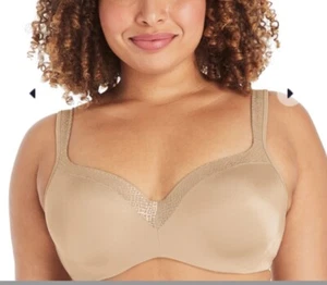 Playtex Secrets underwire full coverage smoothing Balconette Tshirt Bra 38D - Picture 1 of 9