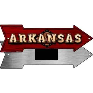 Arkansas Glühbirne Schriftzug 2,25"x8" Pfeil Magnet Kühlschrank Küche Haus - Bild 1 von 2