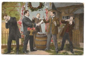 DEUTSCHLAND c 1910 ALLES GLÜCKLICHE GEBURTSTAG Trinkpostkarte Hamburg pm - Bild 1 von 2