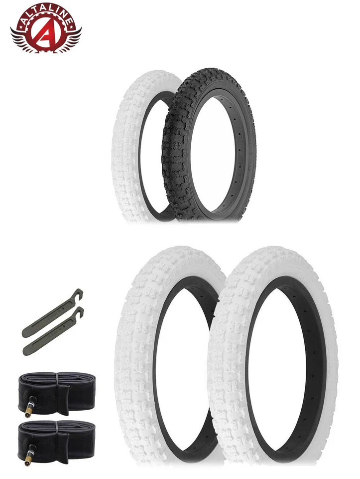ALTALINE BICYCLE WIRE BEAD TIRE 14 x 2.125 COMP III W/ TUBES & PRY TIRE LEVERS. - Image 1 of 1