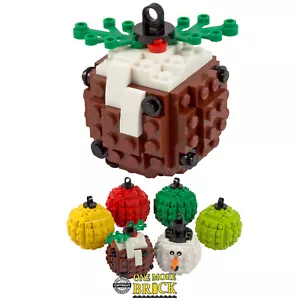 Pudín Navidad Bauble Decoración x1 | Todas las piezas ladrillos LEGO genuinos - Imagen 1 de 2