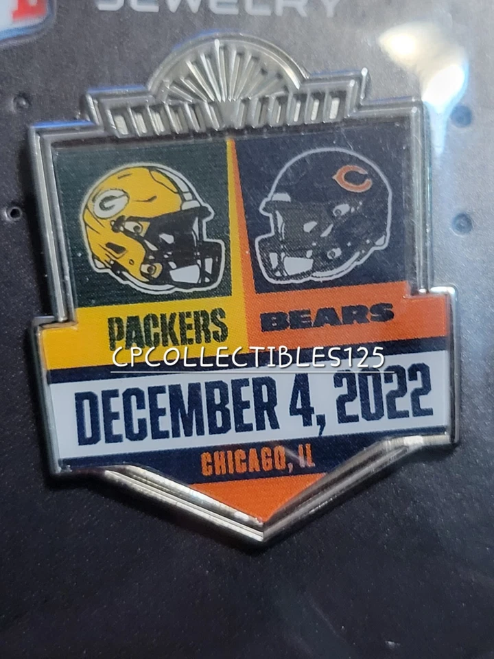 Chicago Bears VS Green Bay Packers Game day Pin 12/4/2022 NEW Soldier Field - Image 1 of 1