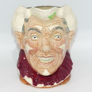 rare D6322 Royal Doulton large character jug The Clown with White Hair 