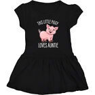 Inktastic This Little Piggy Loves Auntie- Cute Toddler Dress Family Pigs Niece