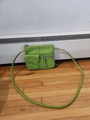 CLARKS LIME зеленый через плечо наплечная сумка Дамская сумка много карманов - Изображение 1 из 4