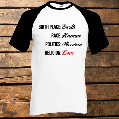 Birthplace Earth T-Shirt, Politics, Religion, Love, Freedom, Race, Human, Summer - Image 1 of 3