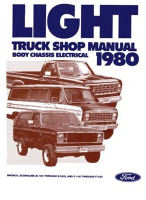 Ford Truck Bronco Econoline 1980 taller reparación manual motor transmisión Foto 1 de 4