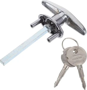 Garage Door Lock T Handle Lock with 2 Keys Universal Replacement Brand-new US - Picture 1 of 9