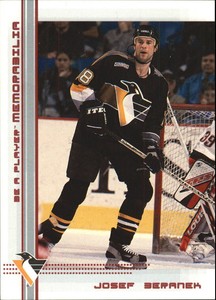 2000-01 BAP Memorabilia Ruby Penguins Hockey Card #356 Josef Beranek /200