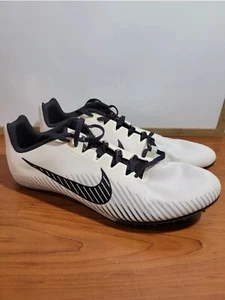Nike Zoom Rival MD 9 AH1020-001 Track Shoes In White Size 12.5 (NO SPIKES) - Picture 1 of 4