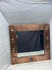  ARTS AND CRAFTS COPPER MIRROR (LIBERTY STYLE)