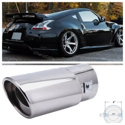 For Nissan 350Z 370Z Car Exhaust Pipe Tip Rear Tail Muffler Stainless Steel Foto 1 de 4