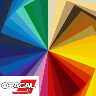A4 Vinyl Sheets - Mixed - Oracal 651 - Self Adhesive - Matte - Choose Colours