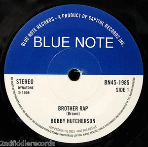 BOBBY HUTCHERSON & GERALD WILSON-Brother Rap & California Soul 45-BLUE NOTE - Picture 1 of 2
