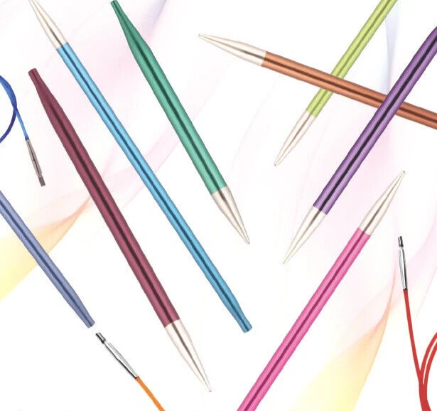 Knit Pro ZING Nadelspitzen KURZ 10 cm / 3,0-8,0 mm f. Rundnadelsysteme KnitPro - Bild 1 von 2