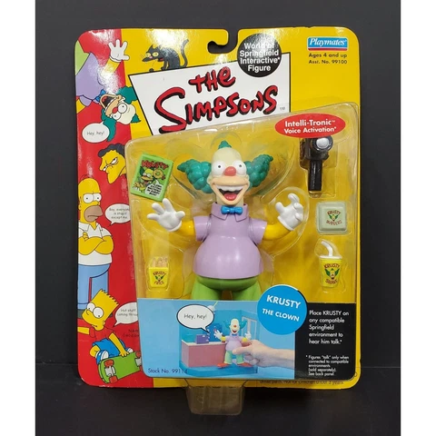 The Simpsons Krusty the Clown Interactive Figure Cover