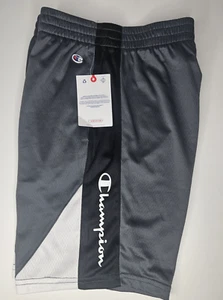 Boys CHAMPION Shorts Size Large (14-16) Gray Black NEW - Picture 1 of 6
