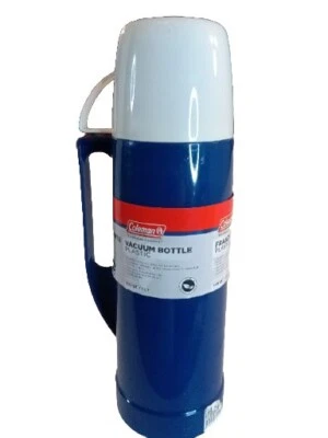 Botella de vacío de plástico aislante Coleman azul y blanco 1,05 qt libre de BPA A67 Foto 1 de 4