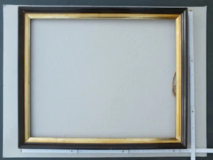 Große alte Grafikleiste mit breiter vergoldeter Innenseite - ca. 1880 - Bild 1 von 9