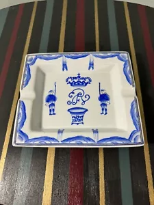 Vintage Huarongtang Porcelain Hand Painted Cigarette Cigar Ashtray 19x16.5cm - Picture 1 of 20