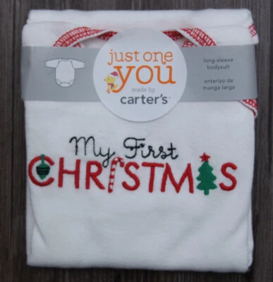 Carter's Just One You Baby боди с длинным рукавом ~ мое первое Рождество ~ - Изображение 1 из 2
