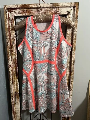 Vestido de tenis de golf Tail para mujer talla grande Active Resort Wear estampado floral naranja Foto 1 de 4