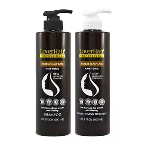 LoverHair Professional Herbal Scalp Care Shampoo Conditioner 20.03 fl oz - Picture 1 of 11