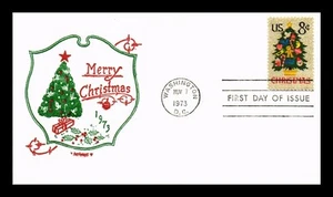 DR JIM STAMPS US COVER CHRISTMAS DECORATED TREE FDC ARTOPAGES CACHET - Picture 1 of 2