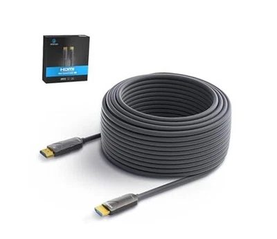 4K HDMI Cable00 ft，Fiber Optic HDMI Cord (HDMI2.0b8Gbps, 4K 100 feet 4K 1 Grey - Image 1 of 4