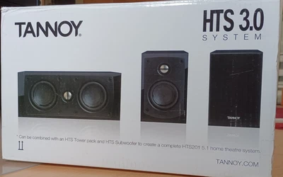 Tannoy HTS 3.0 2x Satelliten + 1x Center schwarz hochglanz inkl Wandhalterungen - Bild 1 von 4