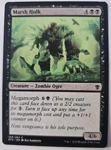 MTG Magic The Gathering Card Marsh Hulk Creature Zombie Ogre Black DTK 2015 - Picture 1 of 2